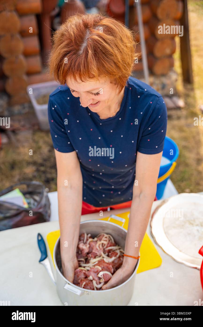 Meat marination process hi-res stock photography and images - Alamy