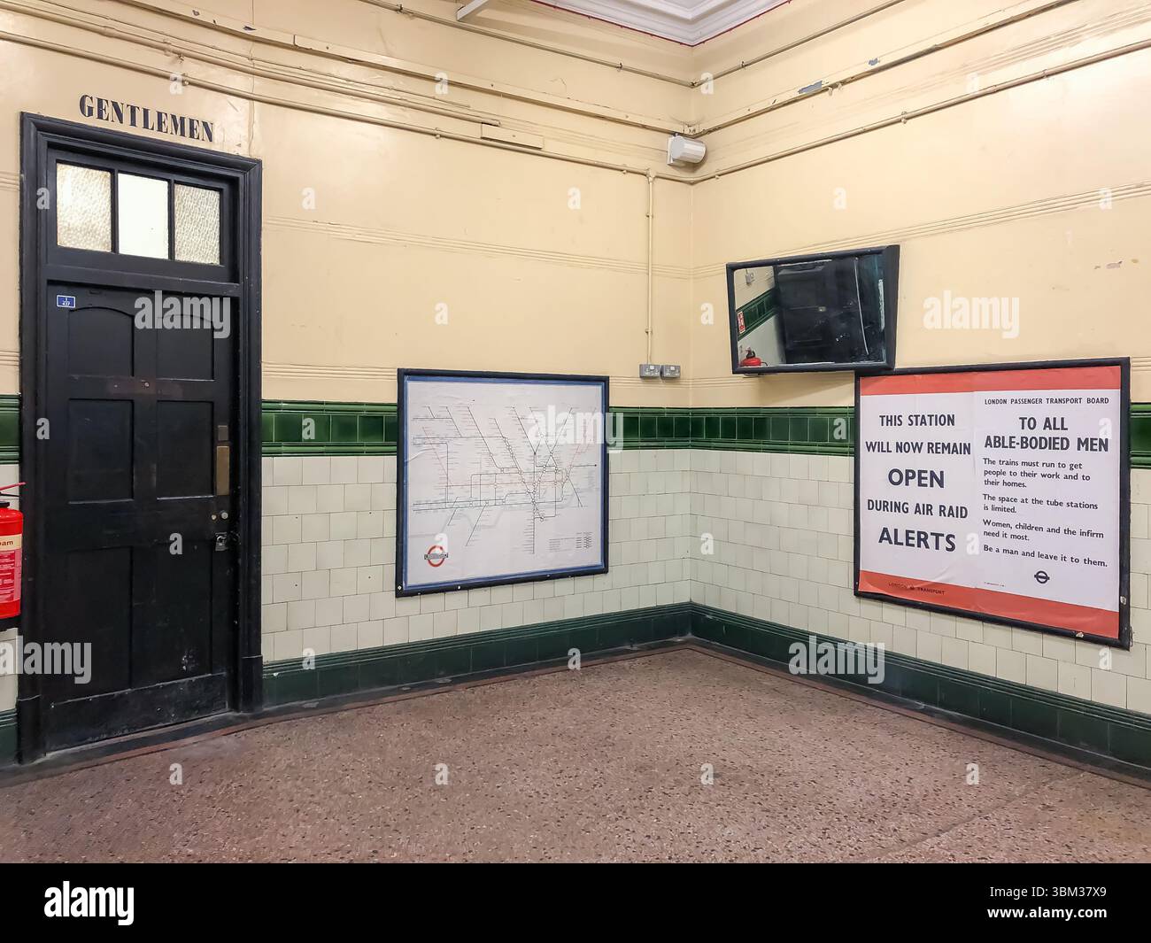 Hidden London - Aldwych Disused Underground Station, the Strand, London - Smartphone Captured Stock Image