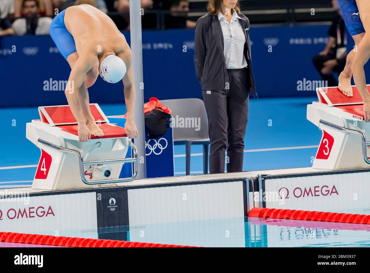 Sung Jae Cho (KOR) of Republic of Korea, swims in the Men's 200m ...
