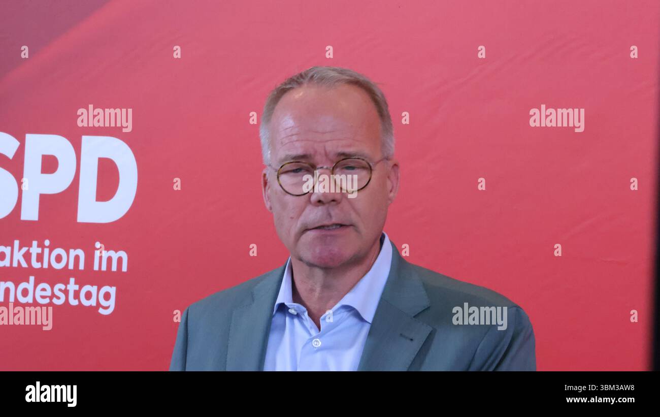 Spd Group Berlin, Germany, 24th Juni 2025. SPD parliamentary group meeting in the ...