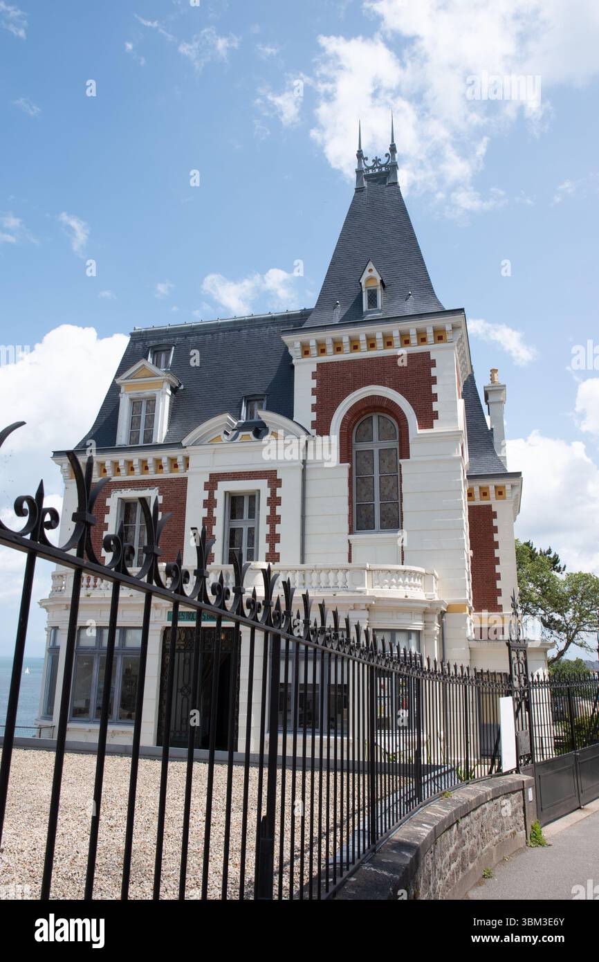 Villa Les Roches Brunes, Dinard Stock Photo