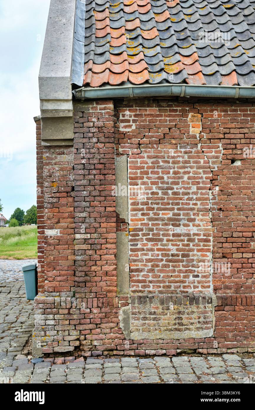Dutch Brickwork May 29, 2025 - Nieuwdorp-Netherlands: old brickwork of last complete ...