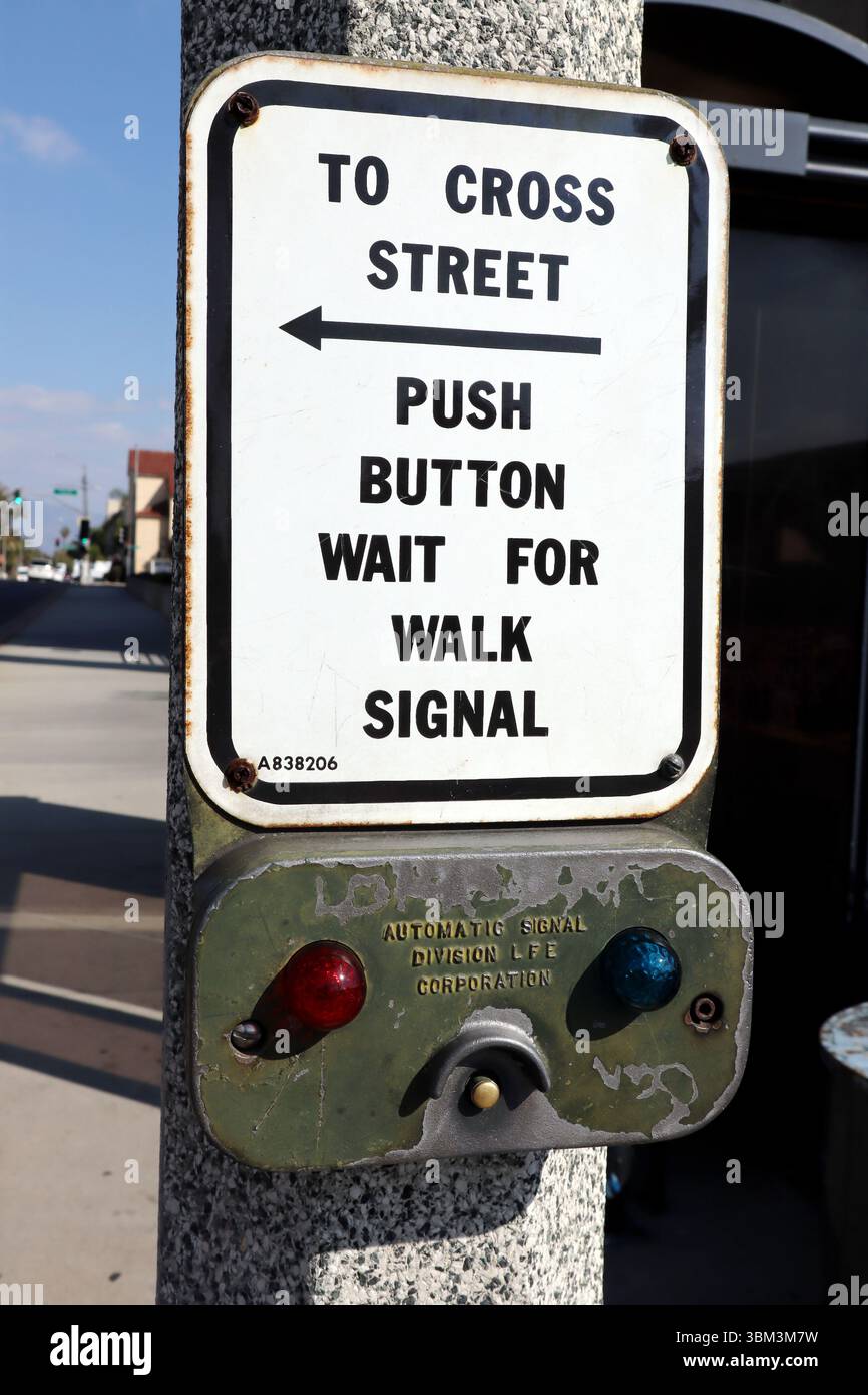 Walk Left Button Pedestrian Push Button for Walk Signal – Automatic Signal Division LFE ...