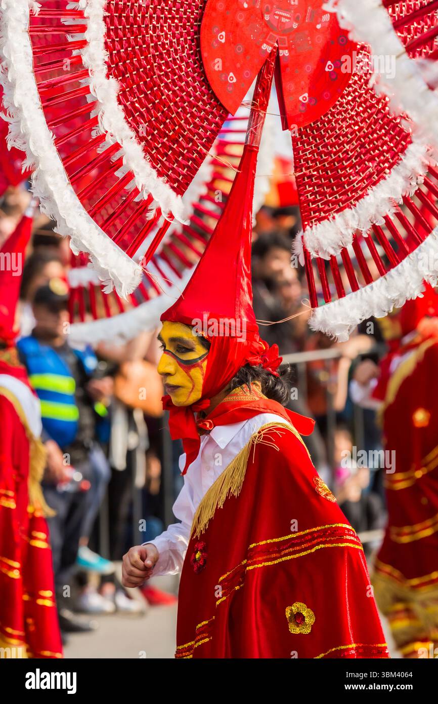Mexican skulls during the Day of the Dead parade Stock Photo