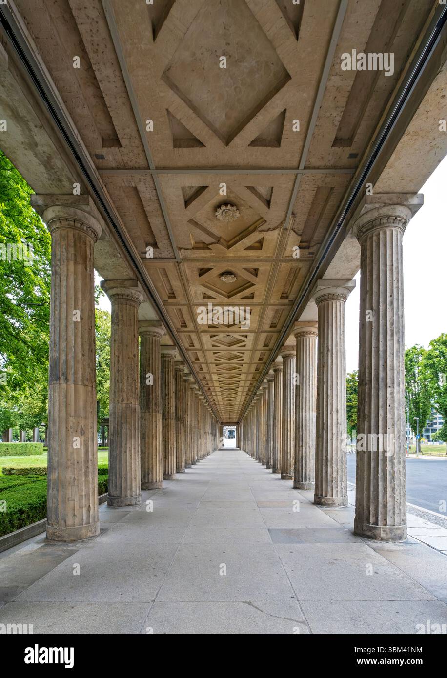 Kolonnadenhof - Colonnades on Berlin's Museum Island, Germany Stock Photo
