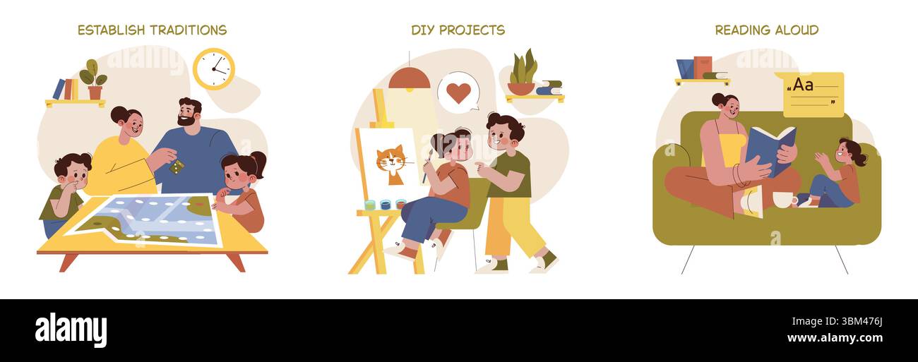 Creativity Family Vector Explore a variety of fun family activities designed to enhance bonding ...