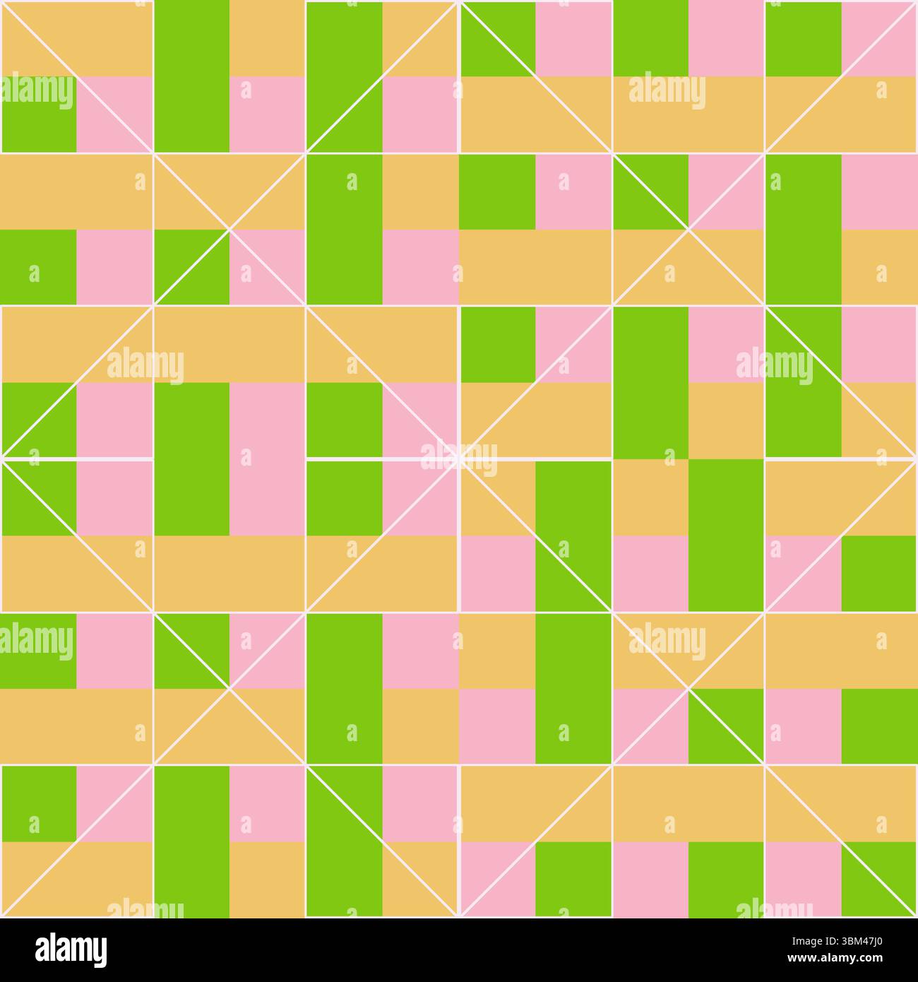 Abstract  seamless pattern with geometric shapes and lines vector illustration Stock Vector