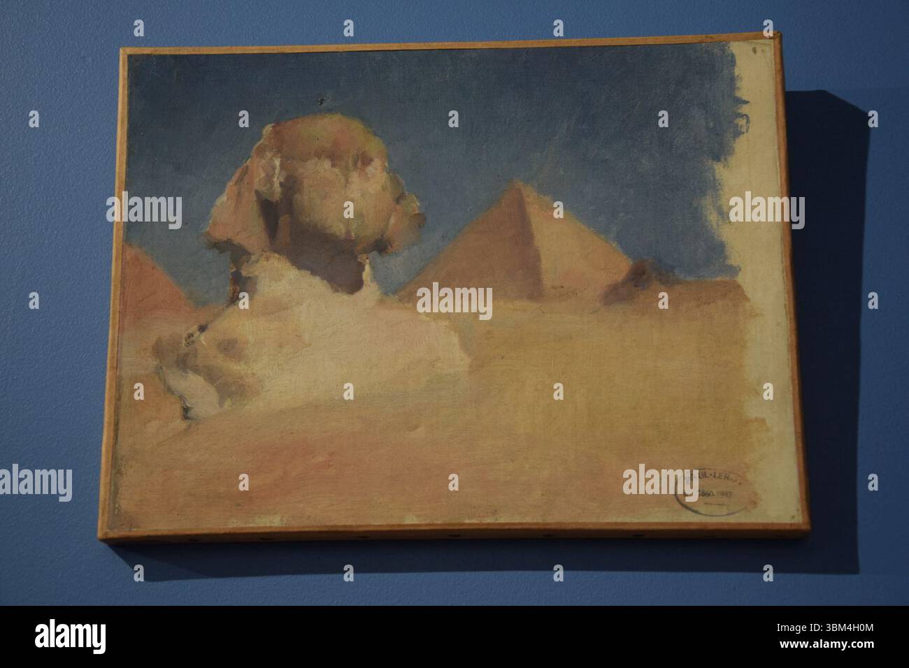 Le sphinx et la grande pyramide paul alexandre alfred leroy Stock Photo ...