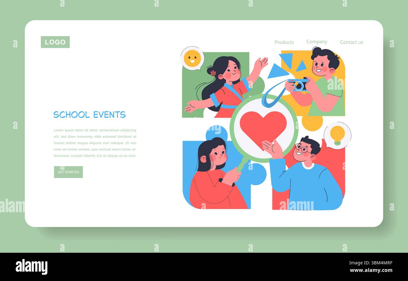 Colorful vector illustration depicting diverse students engaged in ...