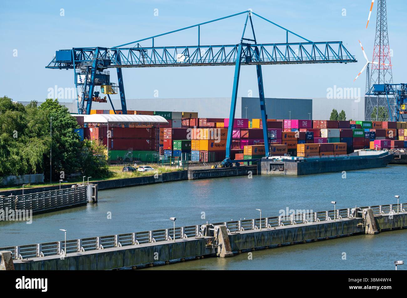 BCTN container terminal and inland harbour in Meerhout, Antwerp ...