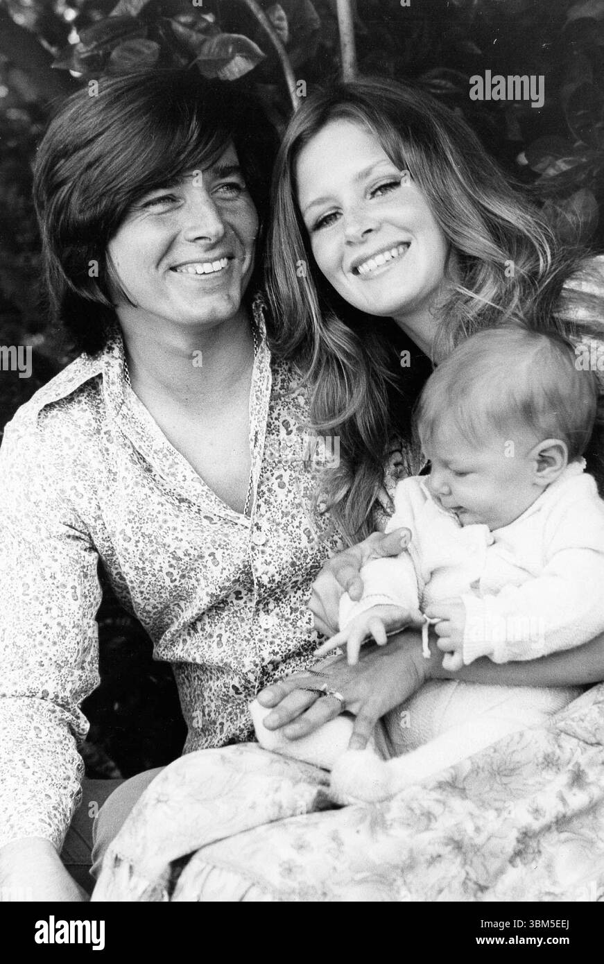 BOBBY SHERMAN, with wife PATTI CARNEL and their child, circa early 1970