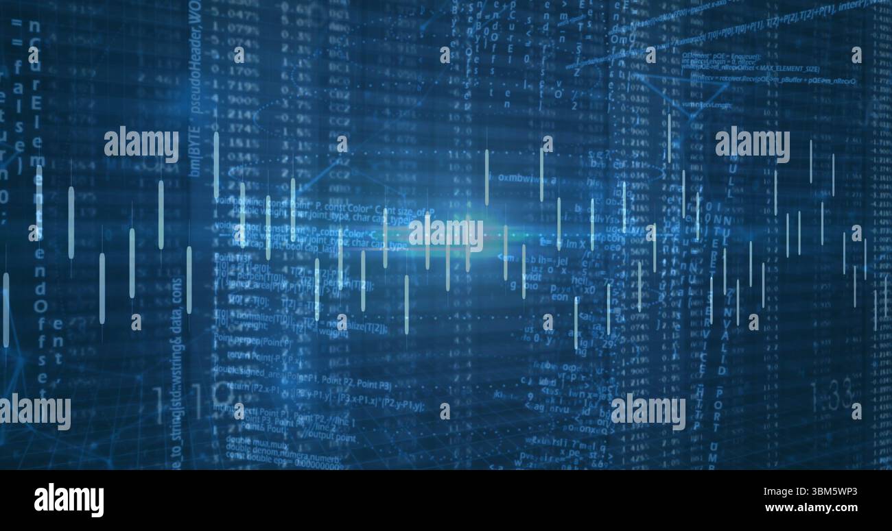 Presenting data visualization in digital matrix with cascading code ...