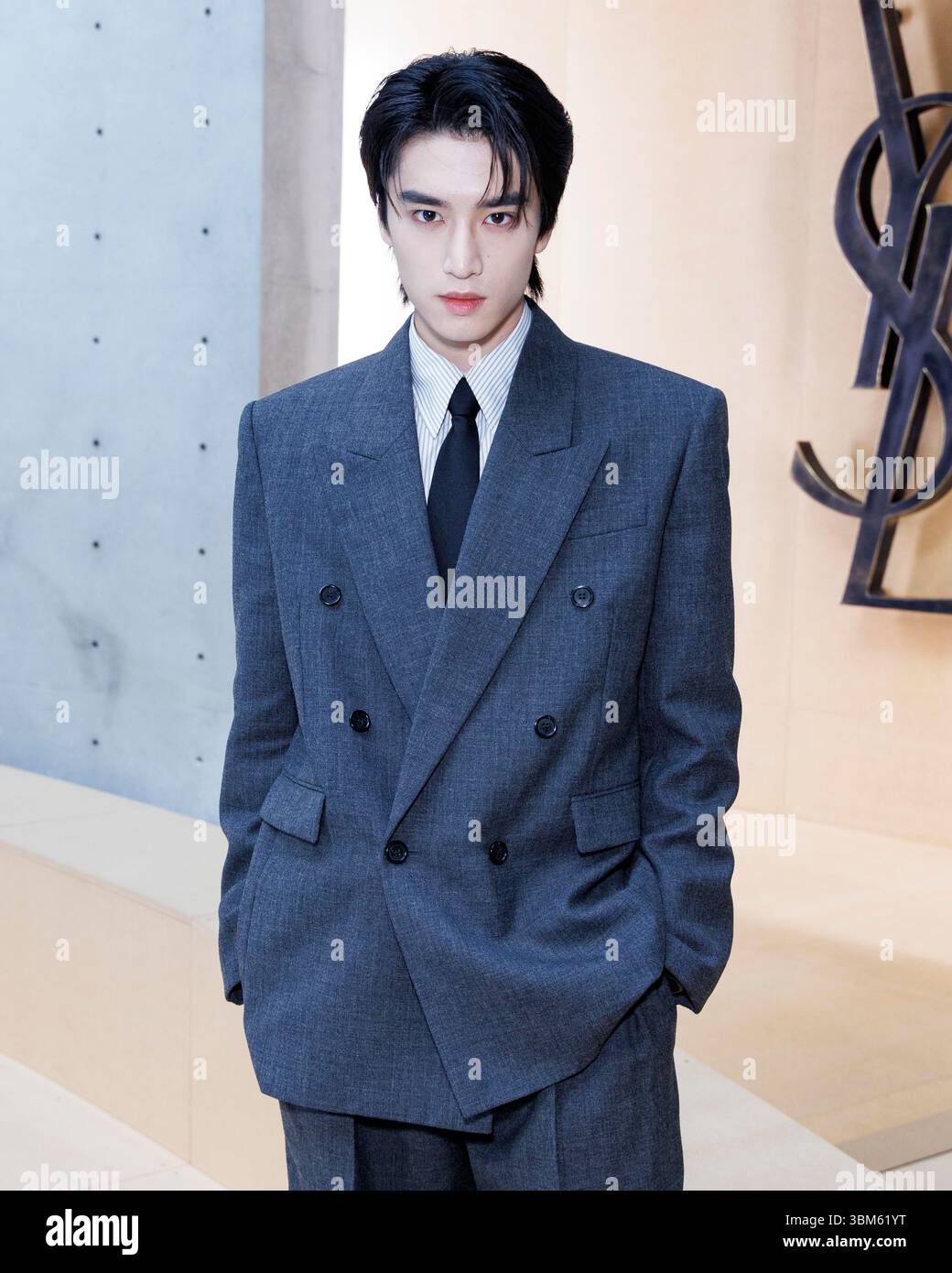 Paris, Frankreich. 24th June, 2025. Zhang Kang Le attends SAINT LAURENT ...