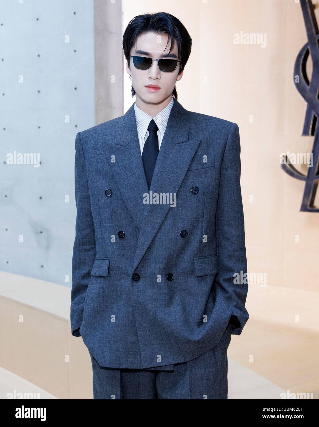 Paris, Frankreich. 24th June, 2025. Zhang Kang Le attends SAINT LAURENT ...