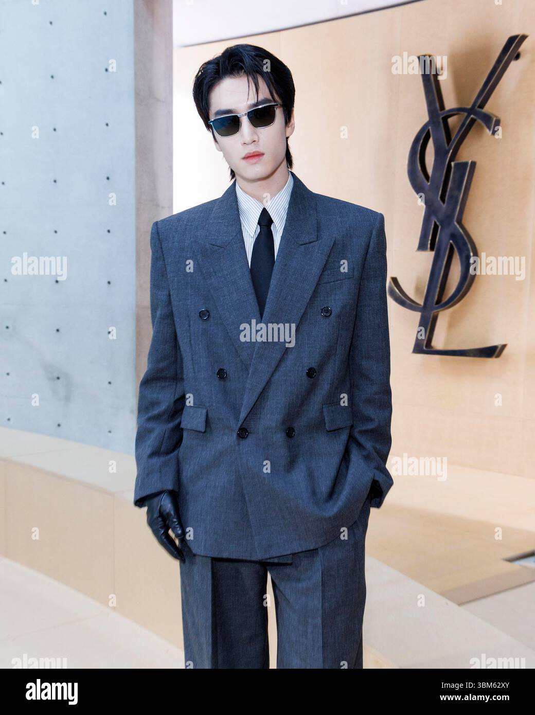 Paris, Frankreich. 24th June, 2025. Zhang Kang Le attends SAINT LAURENT ...