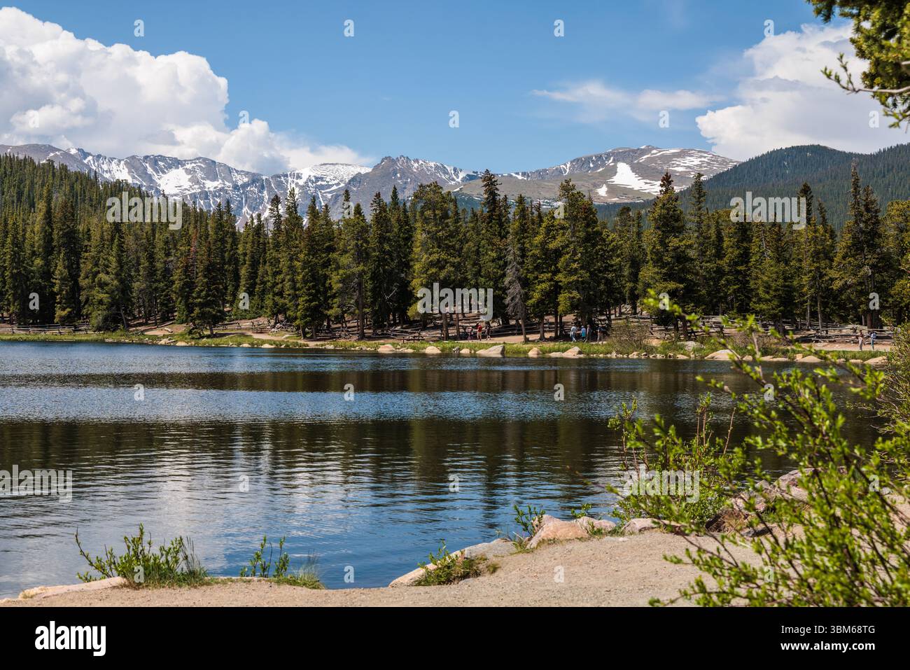Summertime at Echo Lake near Idaho Springs, Colorado Stock Photo