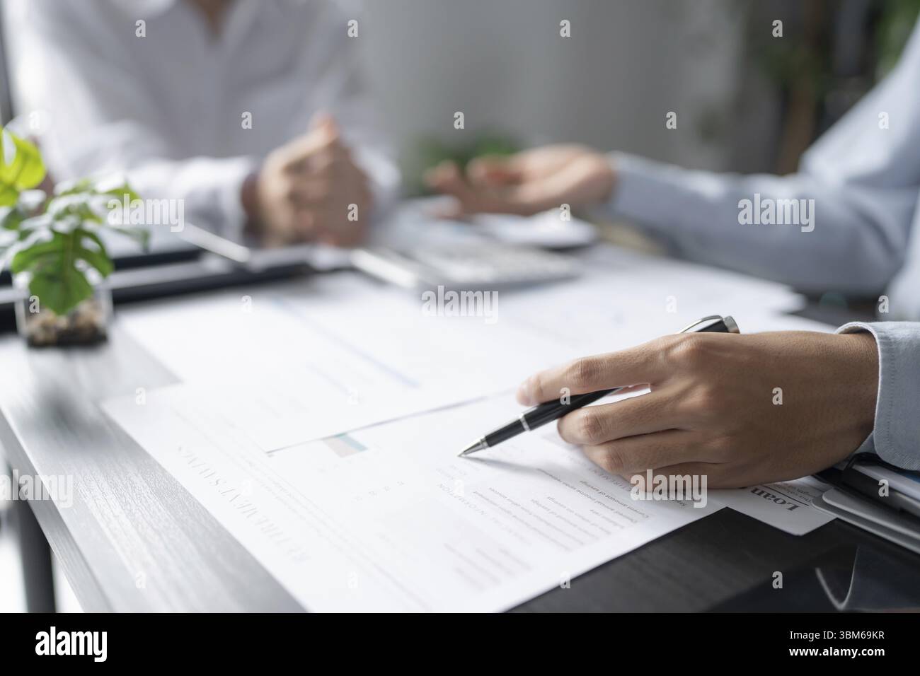 Business People Meeting Design Ideas professional investor working new start up project. Concept. business planning in office Stock Photo