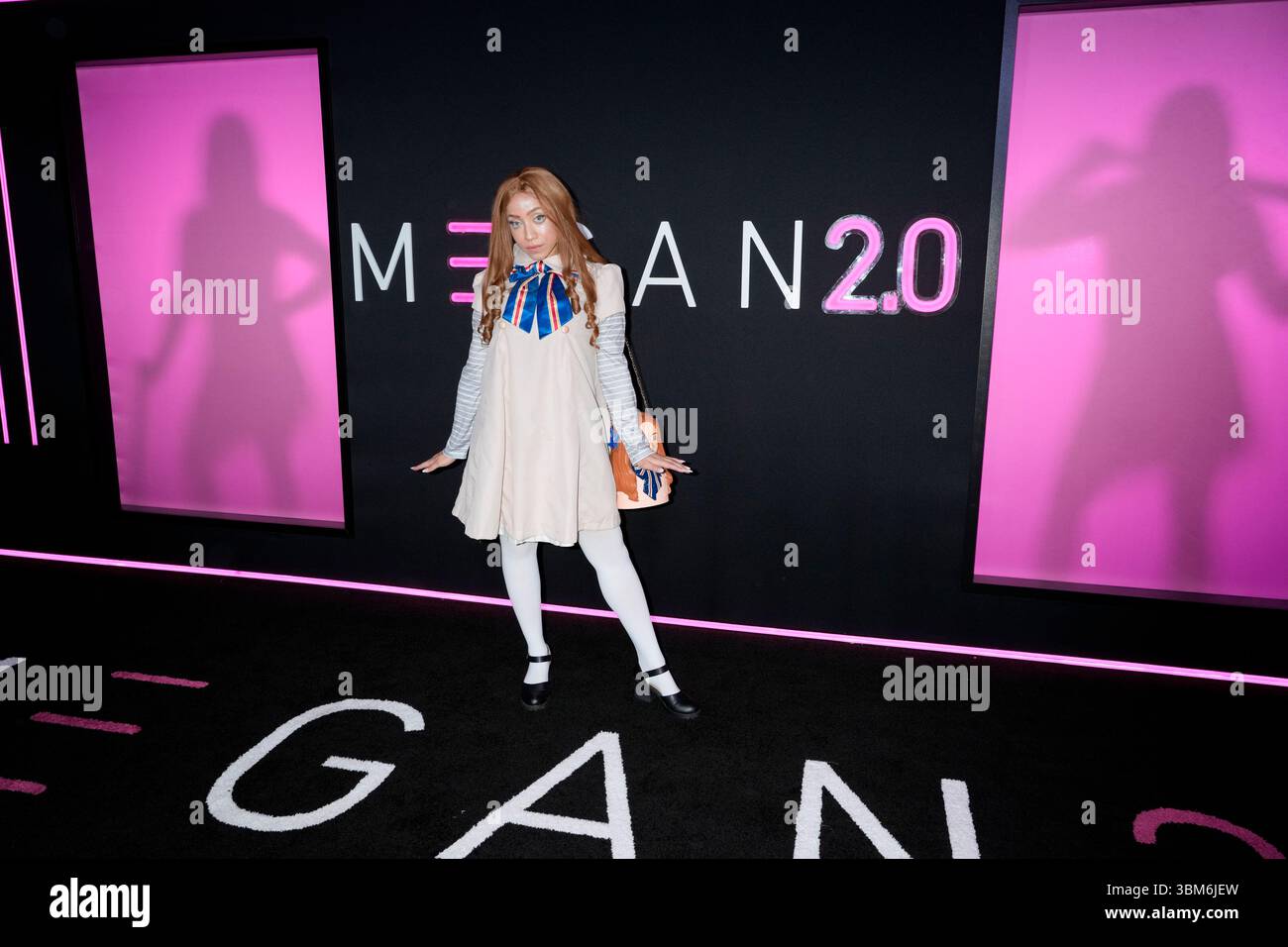 Megan 2.0 Look-a-like Winner Lillian Hope during the MEGAN 2.0 Premiere ...