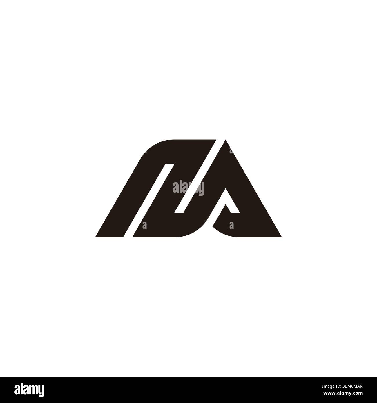 letter na tent camping simple design logo vector Stock Vector