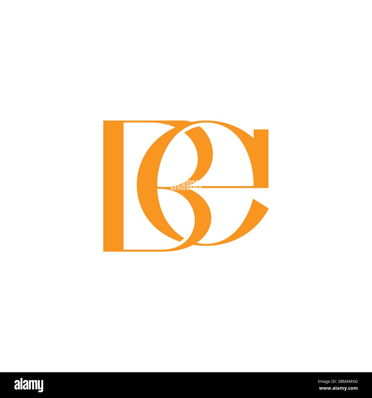 letter eb yellow simple linked logo vector Stock Vector