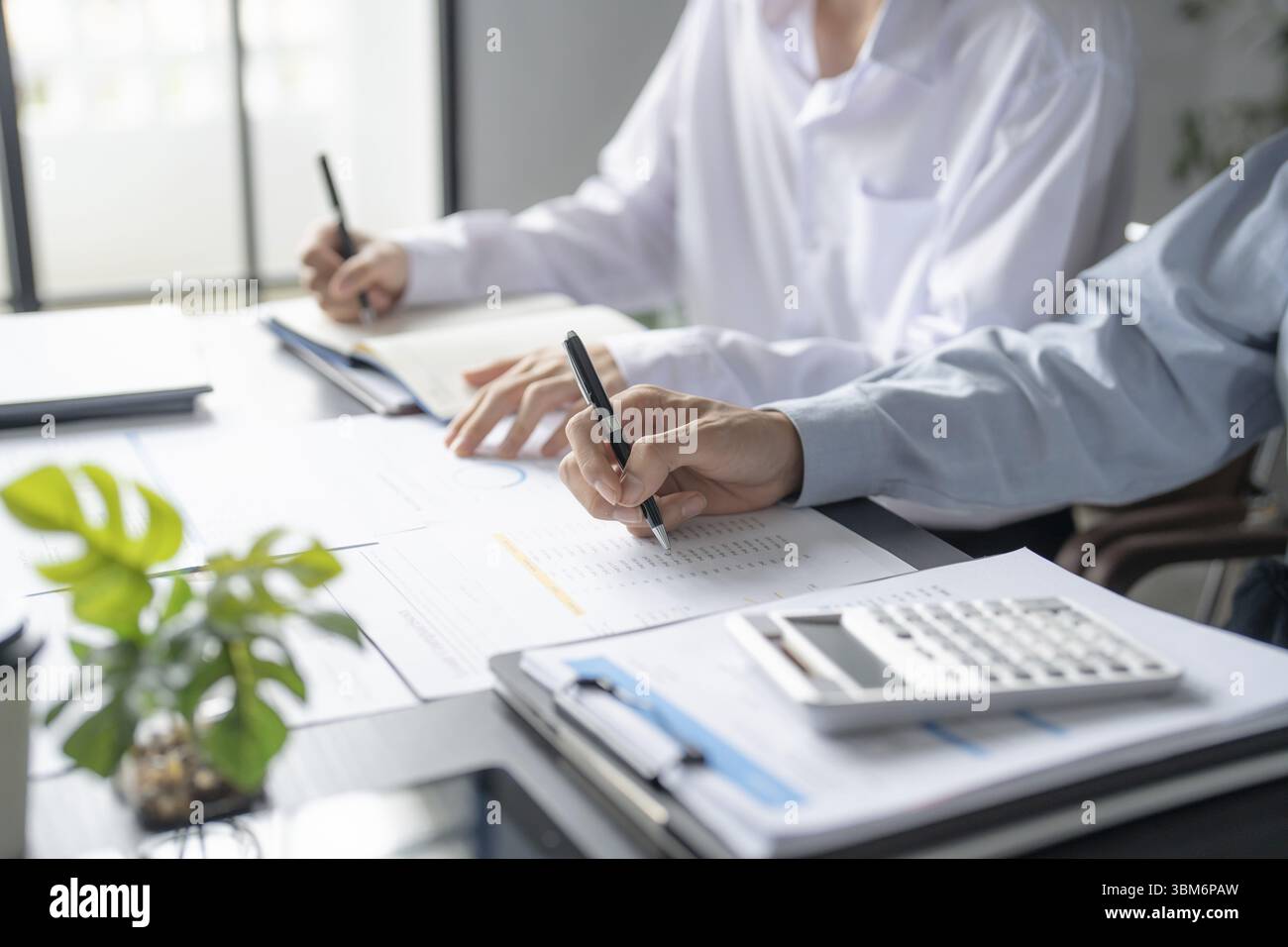 Business People Meeting Design Ideas professional investor working new start up project. Concept. business planning in office Stock Photo