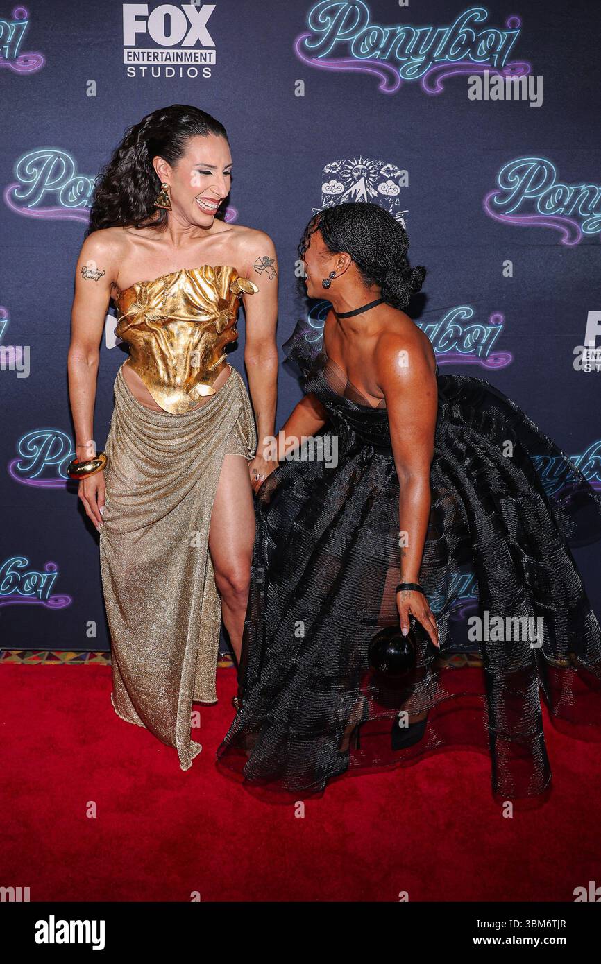Ny. 24th June, 2025. Sade Clacken Joseph, River Gallo at arrivals for ...