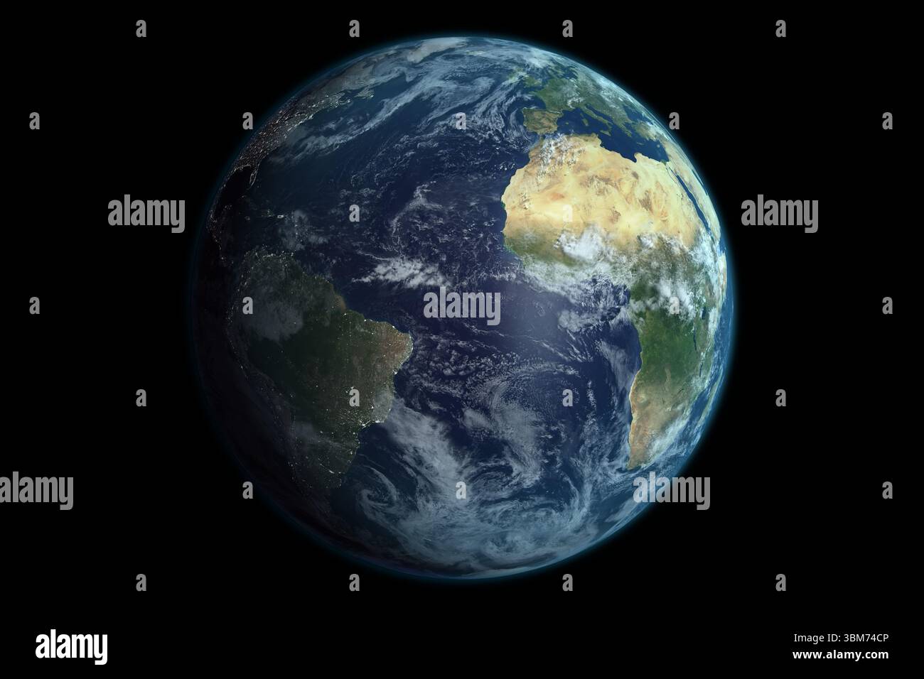 Planet earth on black hi-res stock photography and images - Alamy