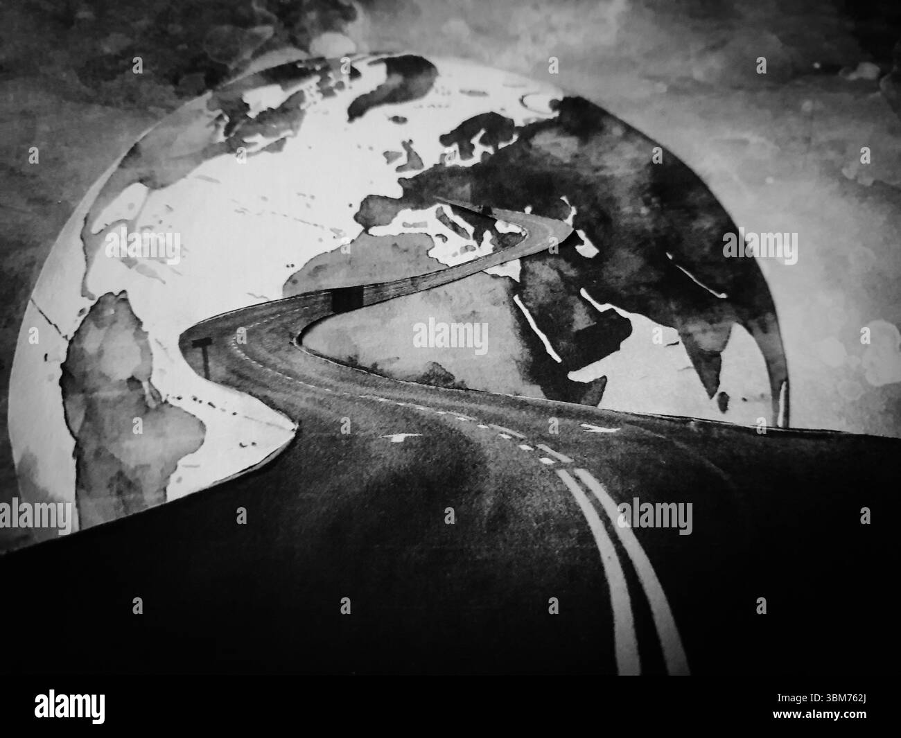 Career path collage Black and White Stock Photos & Images - Alamy