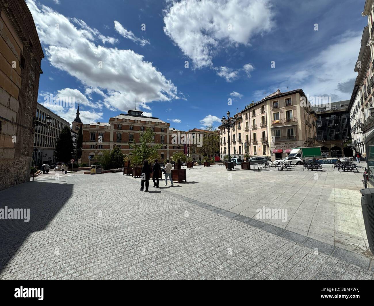 Plaza de San Martin, Madrid, Spain - Smartphone Captured Stock Image