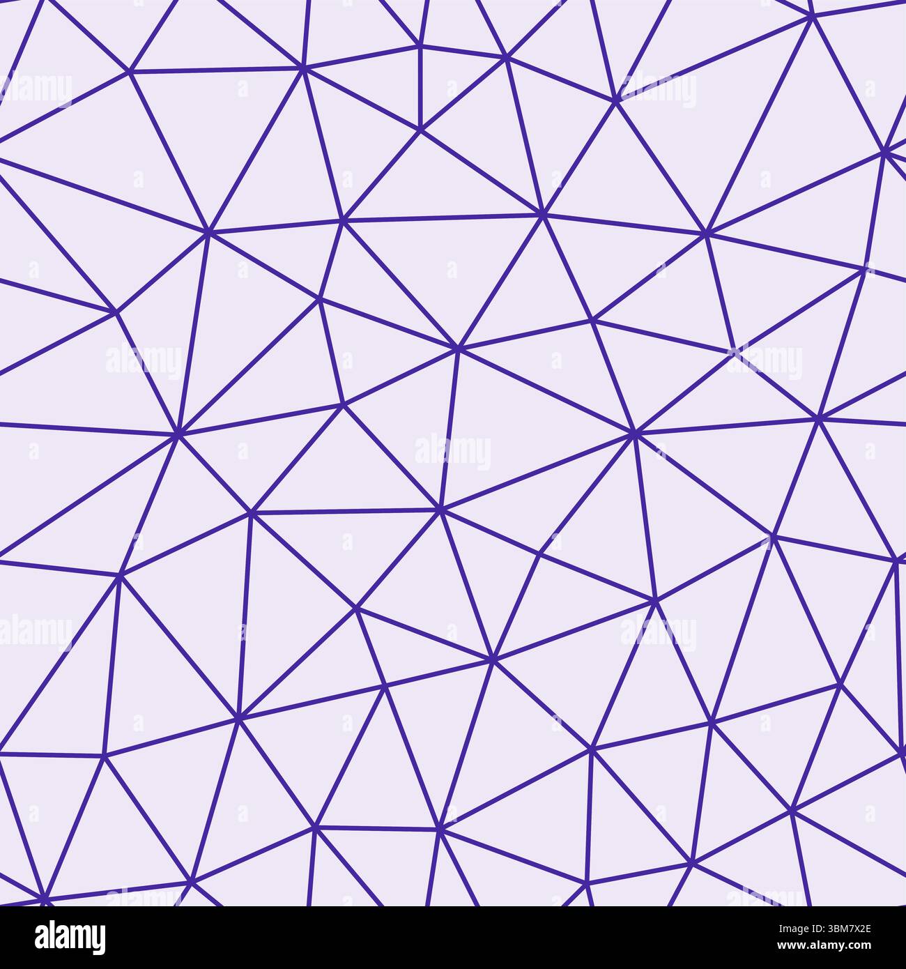 Triangles vector pattern. Deep purple color. Compact triangles size. Light lines weight. Repeatable pattern. Seamless tileable vector illustration. Stock Vector