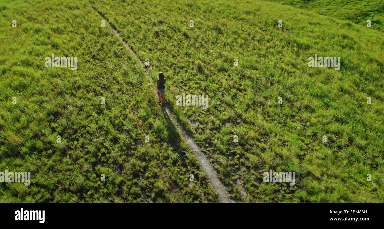 Aerial view capturing female tourist hi-res stock photography and ...