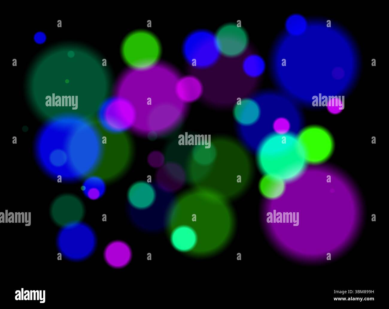Colorful blurred circles with smooth glow and layered transparency on ...