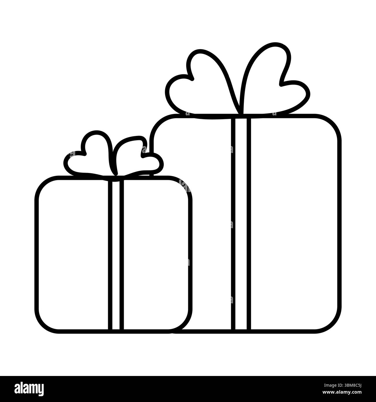 Present boxes, packaging. Hand drawn vector illustration. Doodle icon ...