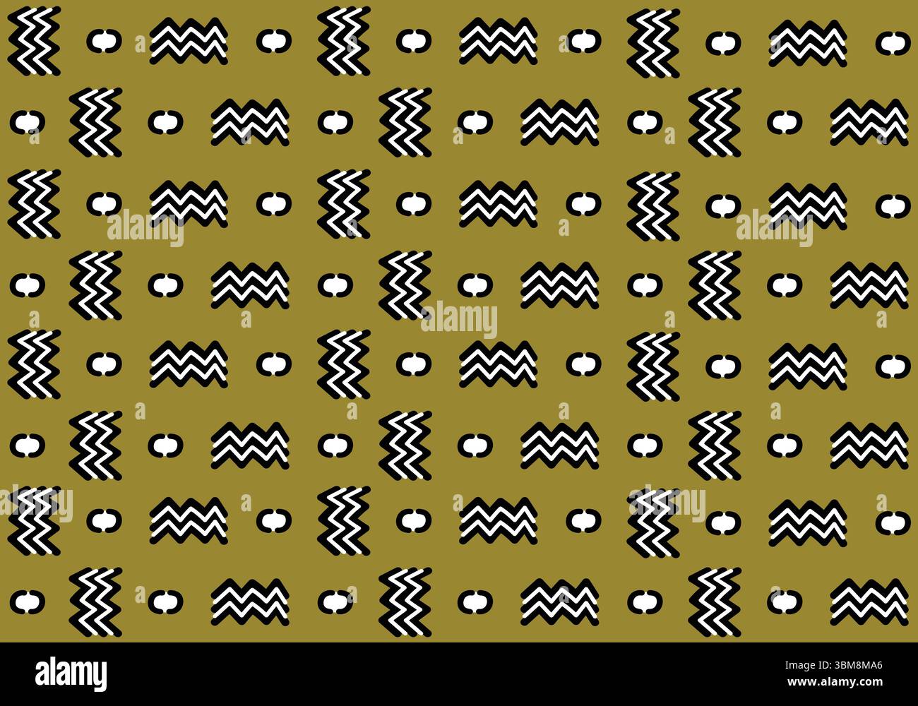 Art numérique Bogolan Stock Vector