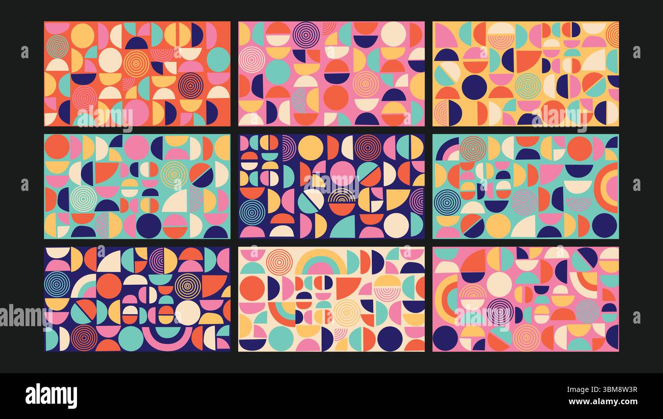 Modern organic abstract background Set Stock Vector