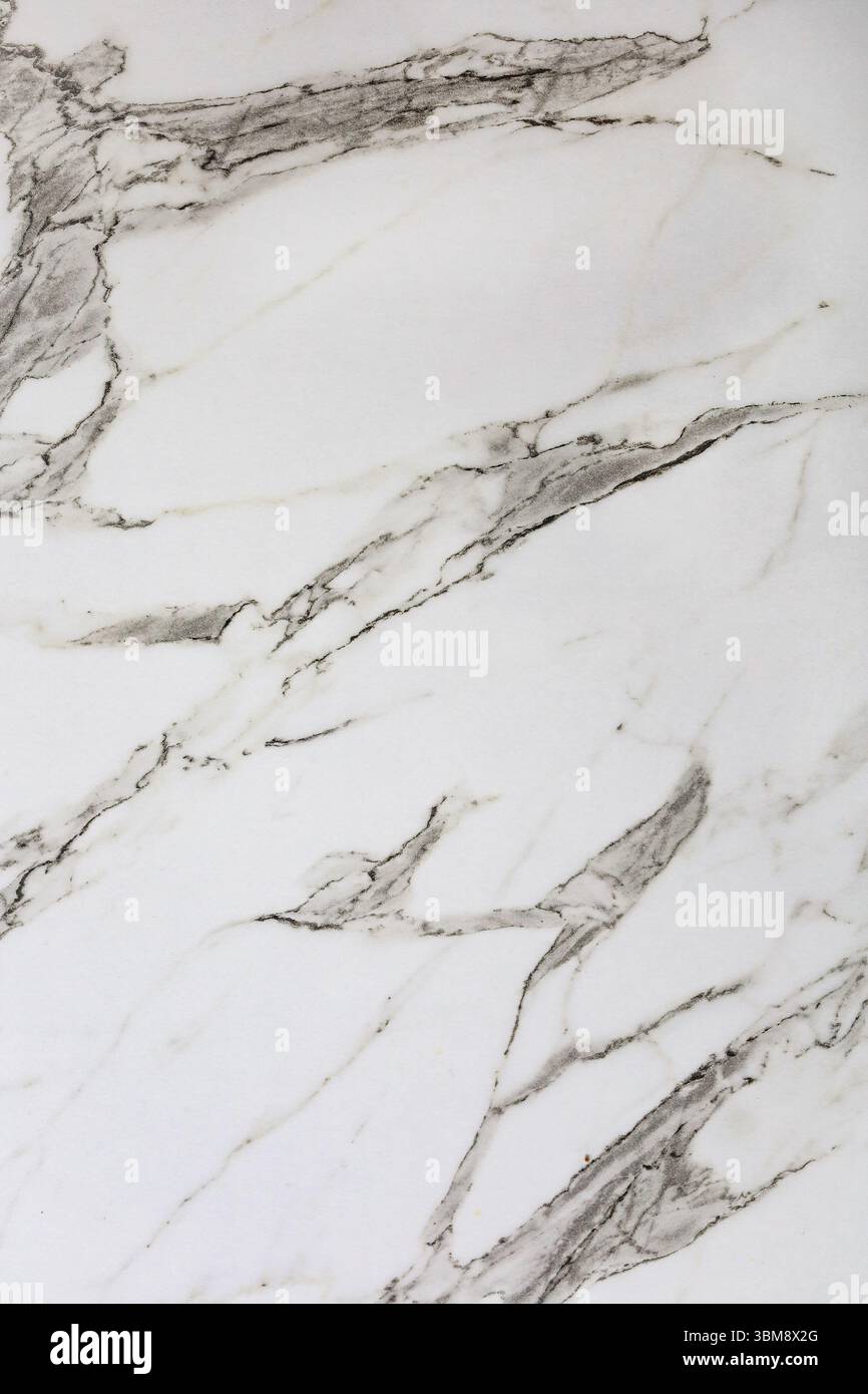 White and gray marble background texture, vertical Stock Photo