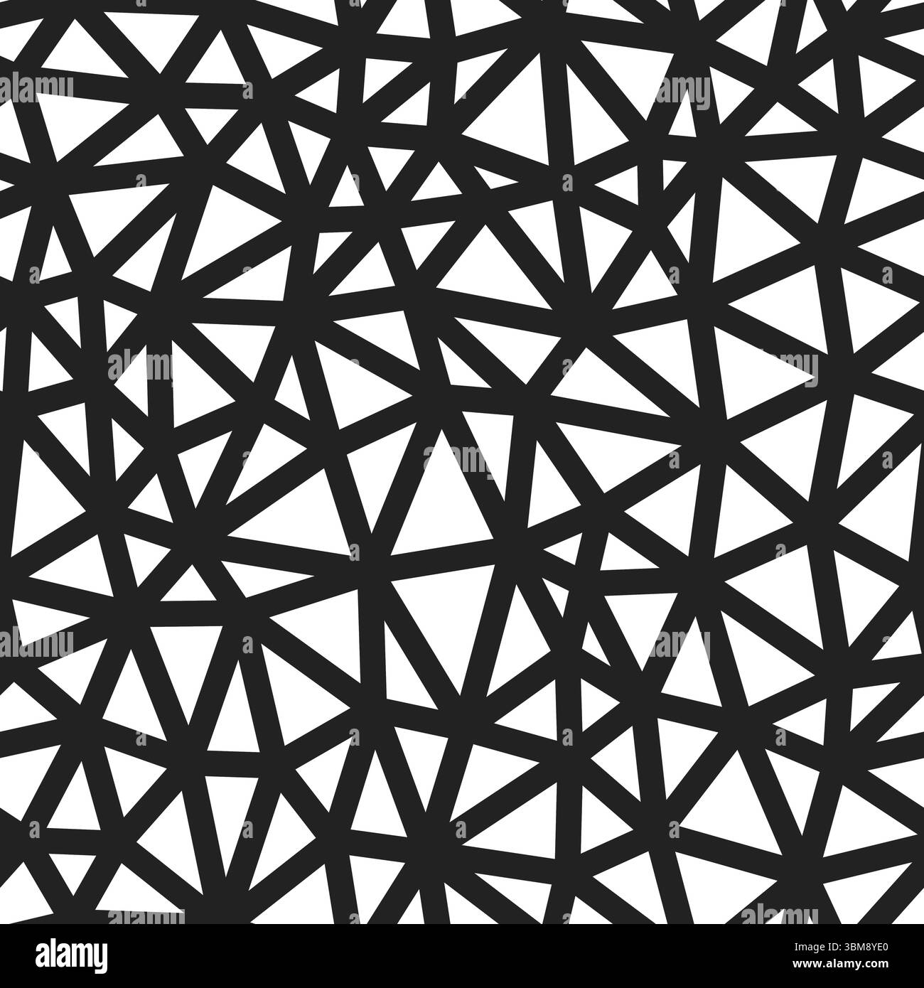 Abstract pattern of triangle shapes. Compact triangle size. Heavy line weight. Repeatable pattern. Seamless tileable vector illustration. Stock Vector