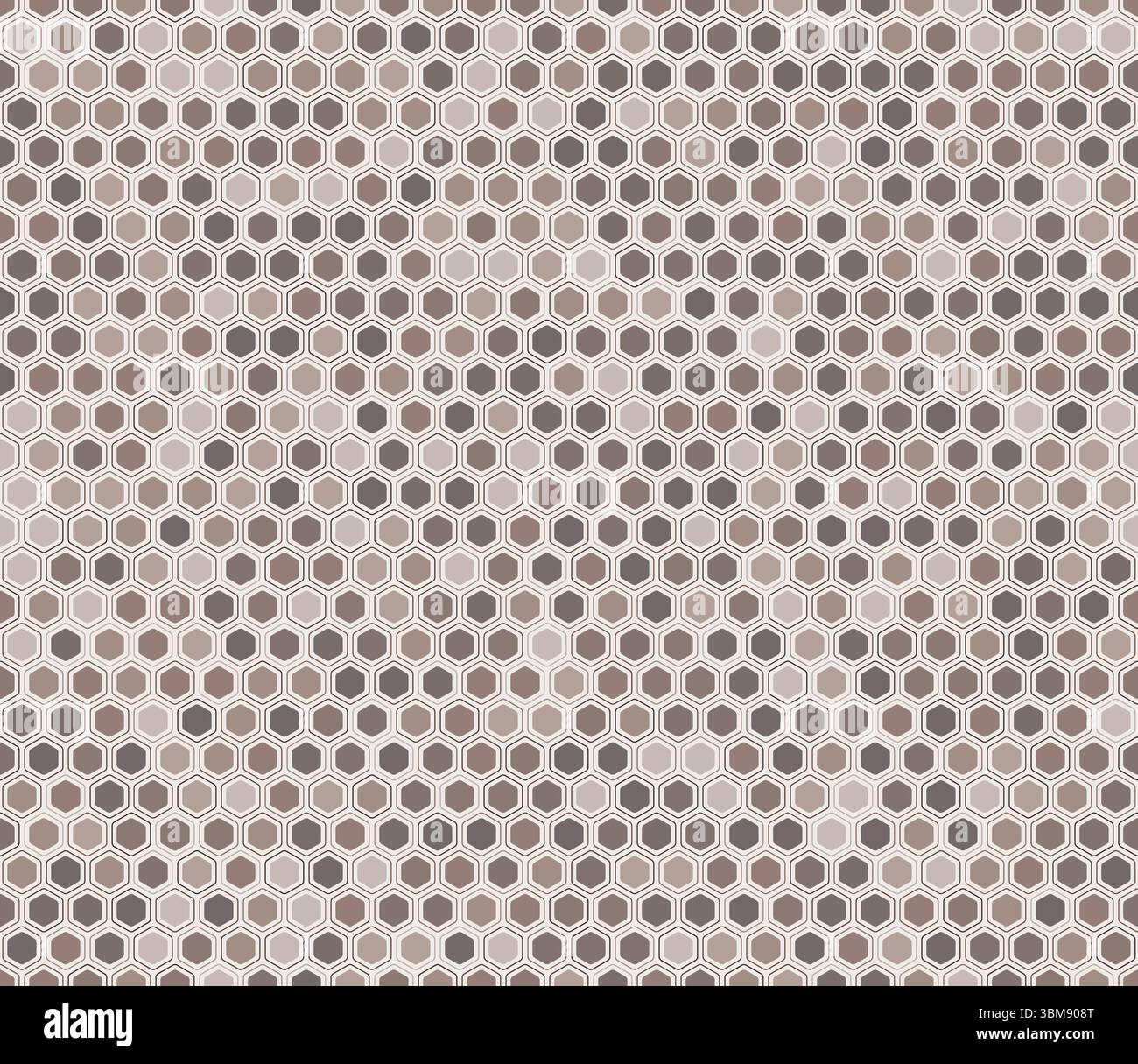 Hex Pattern Solid Pattern of hexagon shapes. Rounded hexagons mosaic pattern with inner ...