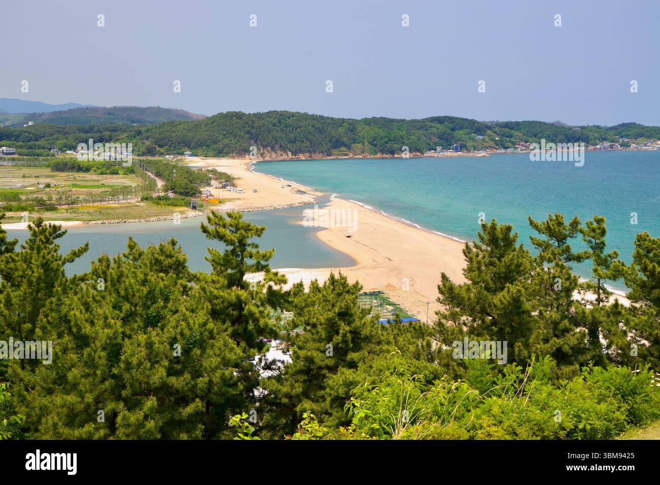Uljin Uljin County, South Korea - May 31st, 2025: A scenic overlook reveals a ...