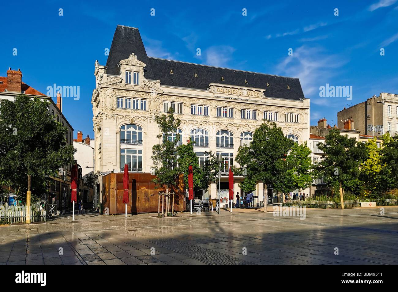 Galerie de Jaude (Galeries Lafayette) in Clermont Ferrand, Auvergne Rhone Alpes, Puy de Dome , France - Smartphone Captured Stock Image
