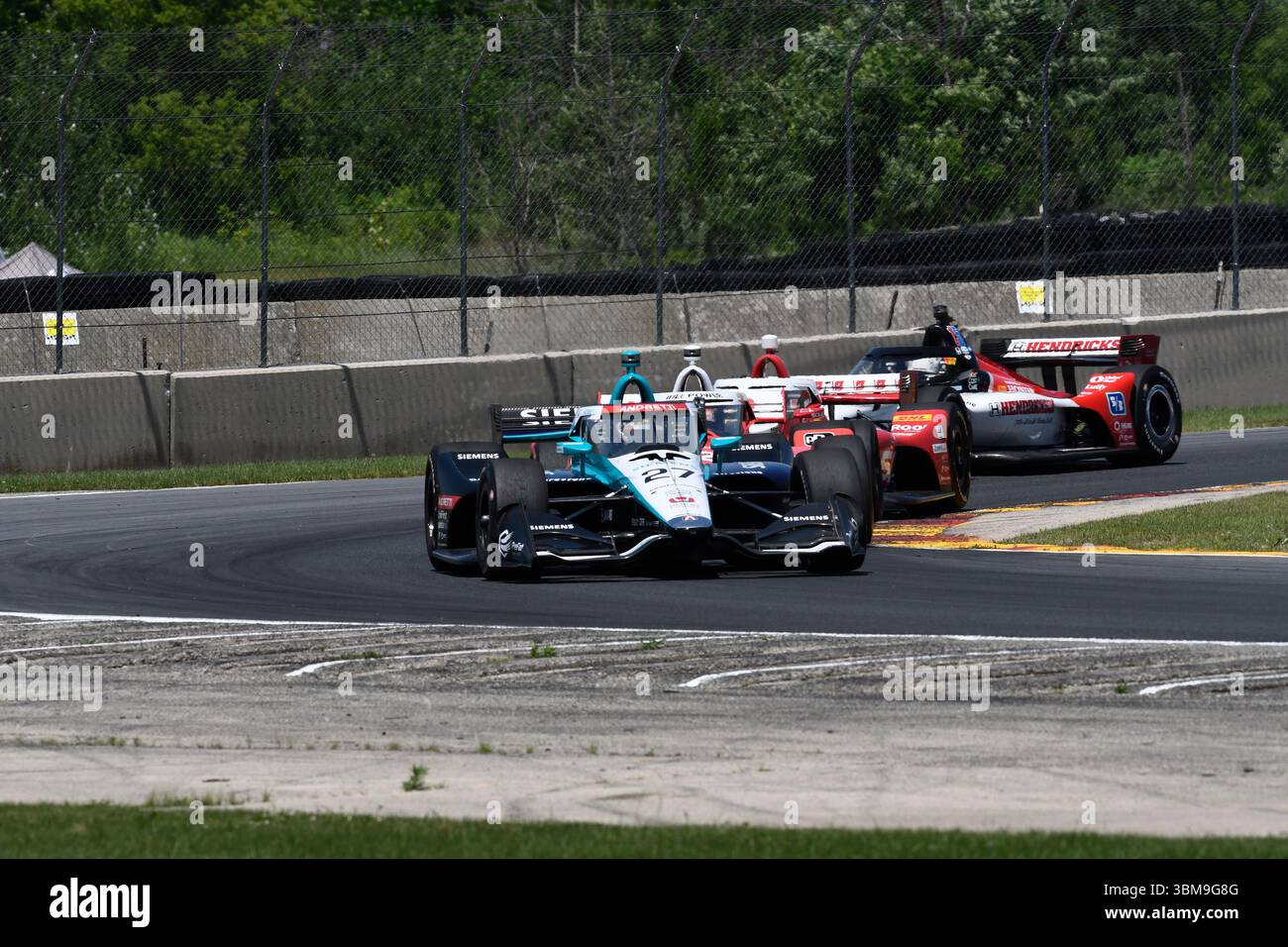 ELKHART LAKE, WI - JUNE 22: Kyle Kirkwood (#27 Andretti Global Honda ...