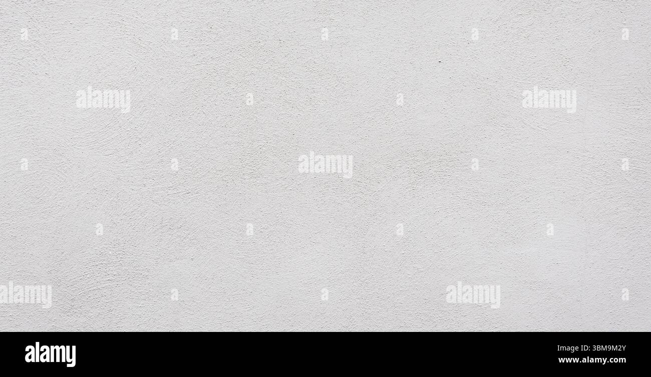 White concrete wall background texture showing rough surface Stock Photo
