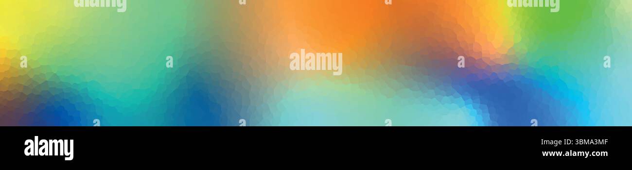 Polygonal rainbow mosaic background. Abstract low poly vector illustration. Triangular pattern in halftone style. Template geometric business design Stock Vector