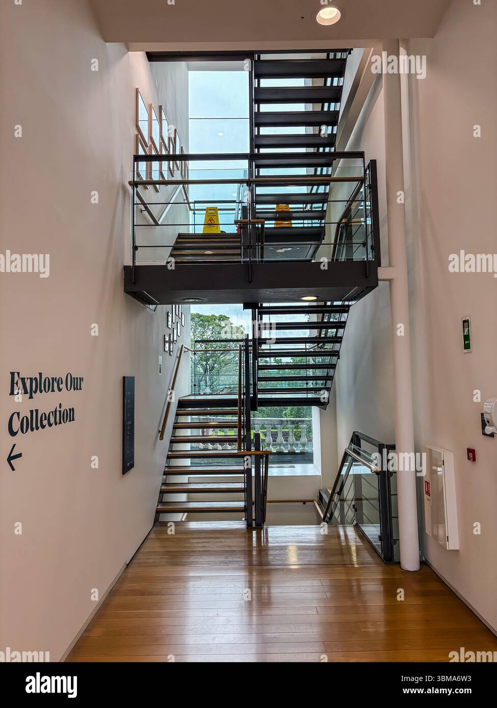 Hugh Lane Gallery. Interior view of the modern staircase in Ireland's ...