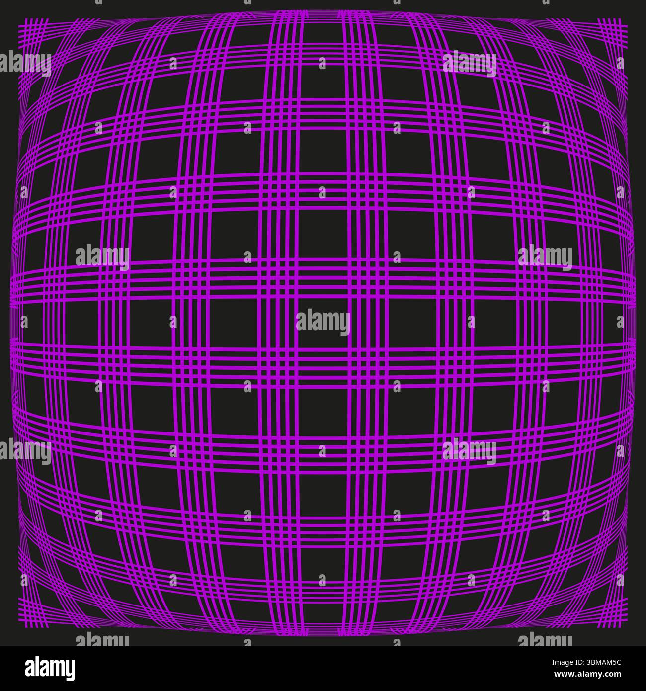 Purple plaid pattern. Abstract checkered texture. Geometric grid background. Vector woven fabric. Stock Vector
