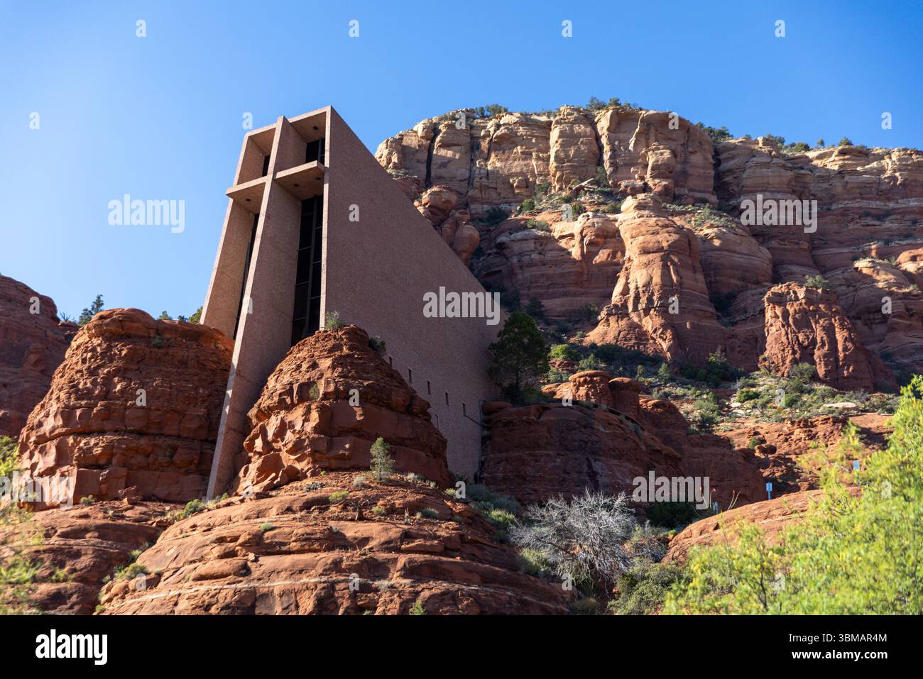 Built into the buttes of Sedona, Arizona, the Chapel of The Holy Cross ...