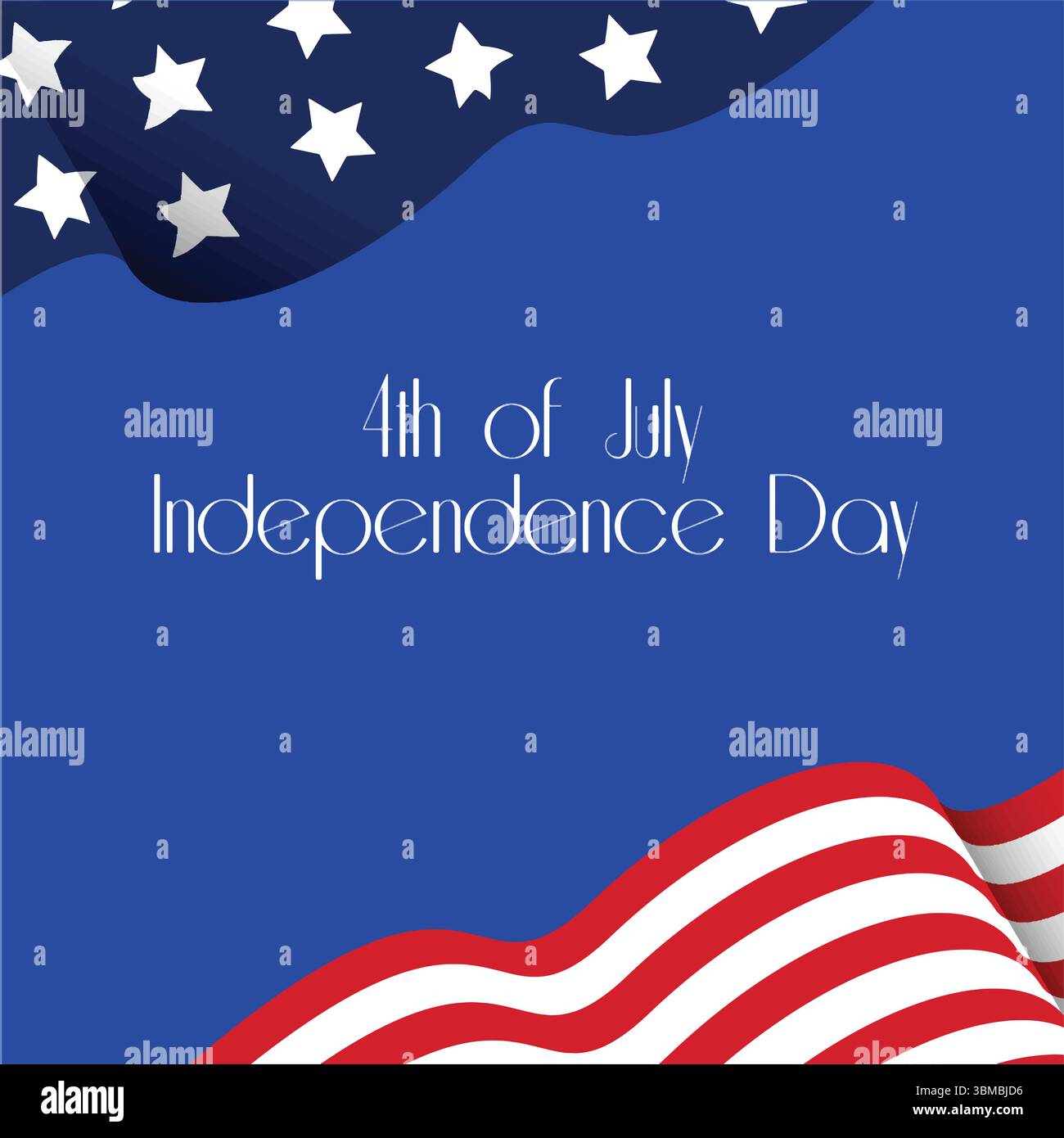 4th of July Poster Template for USA Independence Day Celebration with ...