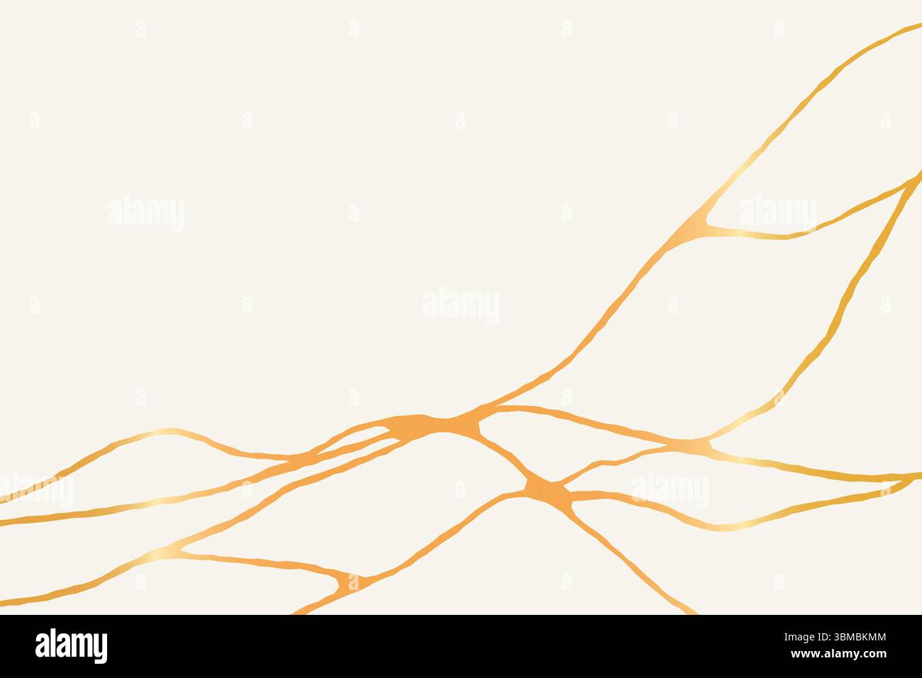Japanese kintsugi pattern. Gold crack effect. Trendy luxury vector ...