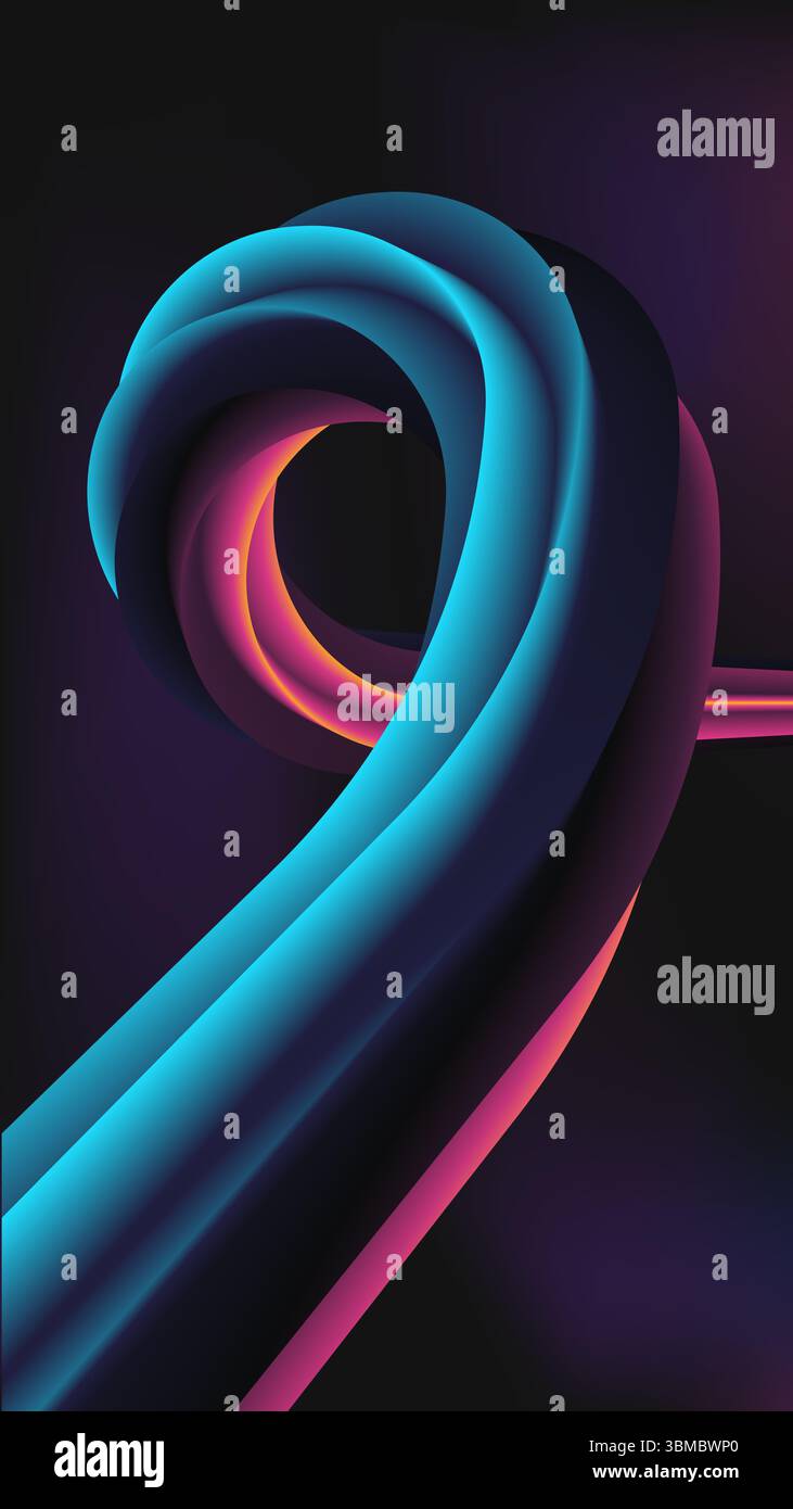 Smooth arc gradient loop in hi-res stock photography and images - Alamy