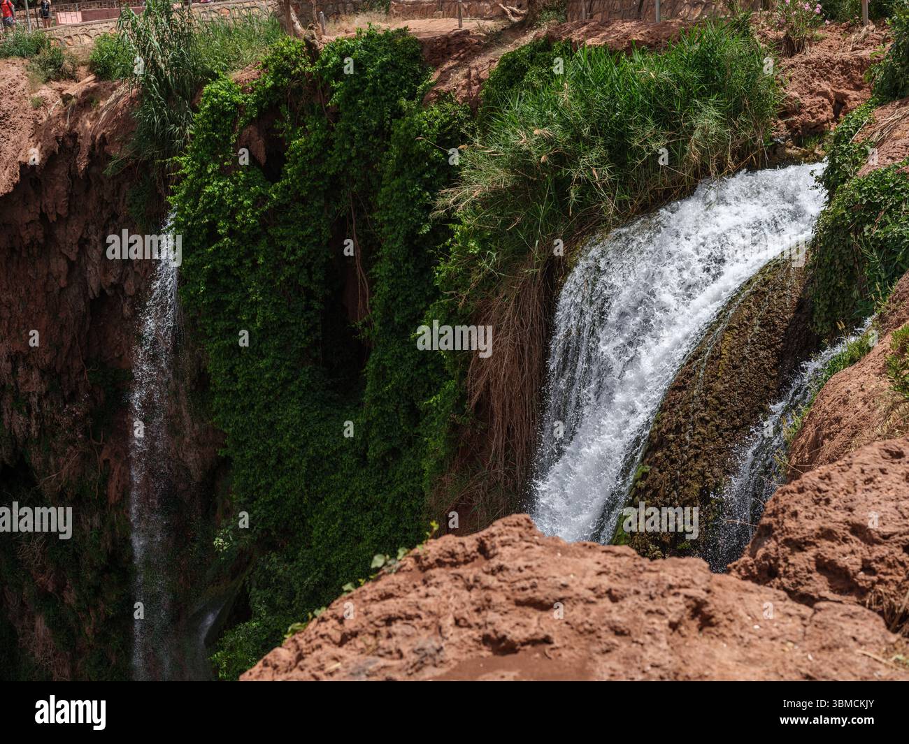 Morocco, Ouzoud, 25 May 2025. Stunning view of the Ouzoud Falls ...